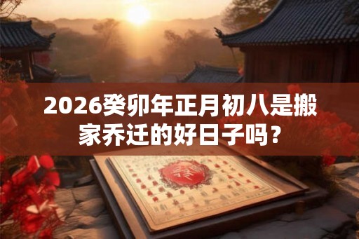 2026癸卯年正月初八是搬家乔迁的好日子吗？