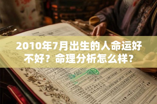 2010年7月出生的人命运好不好?命理分析怎么样? 2010年7月出生的人命运好不好?命理分析怎么样?