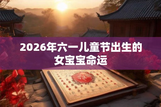 2026年六一儿童节出生的女宝宝命运