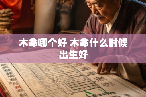 木命哪个好 木命什么时候出生好