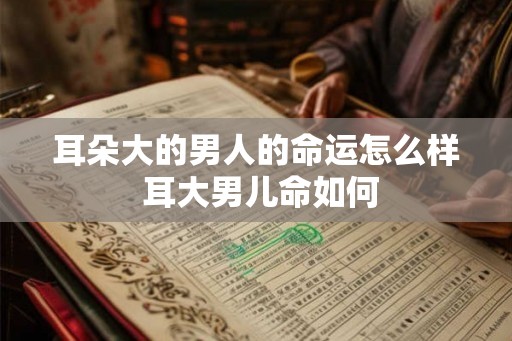 耳朵大的男人的命运怎么样 耳大男儿命如何