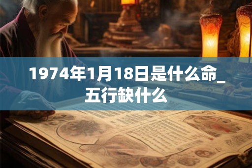 1974年1月18日是什么命_五行缺什么
