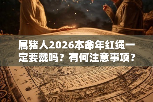 属猪人2026本命年红绳一定要戴吗？有何注意事项？