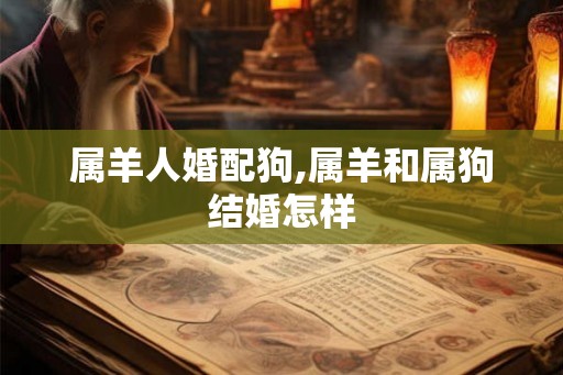 属羊人婚配狗,属羊和属狗结婚怎样