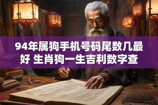 94年属狗手机号码尾数几最好 生肖狗一生吉利数字查询