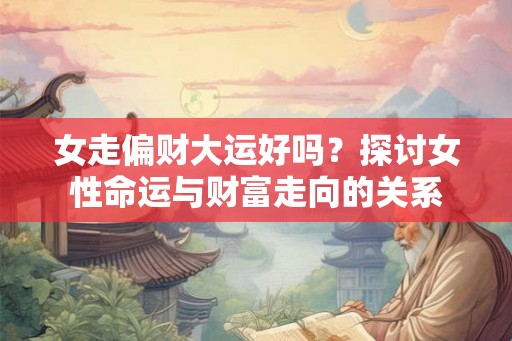 女走偏财大运好吗?探讨女性命运与财富走向的关系 女走偏财大运好吗?探讨女性命运与财富走向的关系