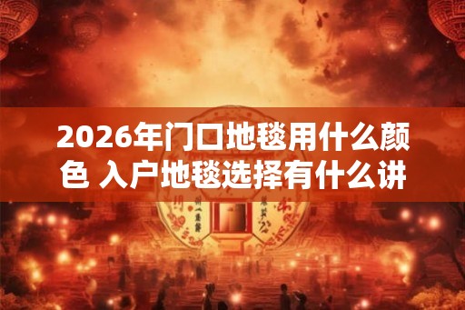 2026年门口地毯用什么颜色 入户地毯选择有什么讲究