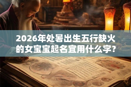 2026年处暑出生五行缺火的女宝宝起名宜用什么字? 2026年处暑出生五行缺火的女宝宝起名宜用什么字?