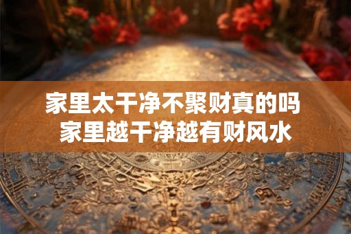 家里太干净不聚财真的吗 家里越干净越有财风水