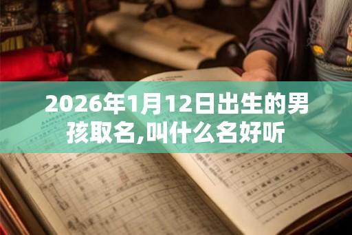 2026年1月12日出生的男孩取名,叫什么名好听