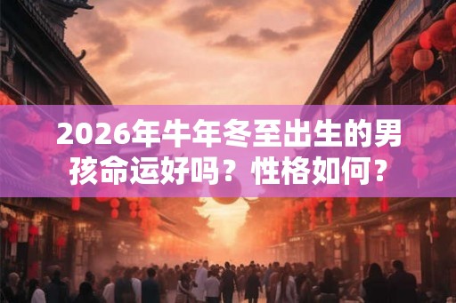 2026年牛年冬至出生的男孩命运好吗?性格如何? 2026年牛年冬至出生的男孩命运好吗?性格如何?