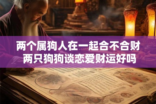 两个属狗人在一起合不合财 两只狗狗谈恋爱财运好吗