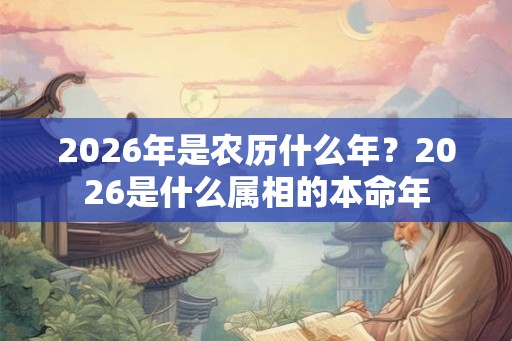 2026年是农历什么年?2026是什么属相的本命年 2026年是农历什么年?2026是什么属相的本命年