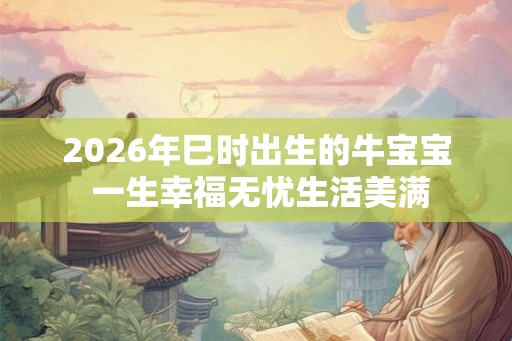 2026年巳时出生的牛宝宝 一生幸福无忧生活美满