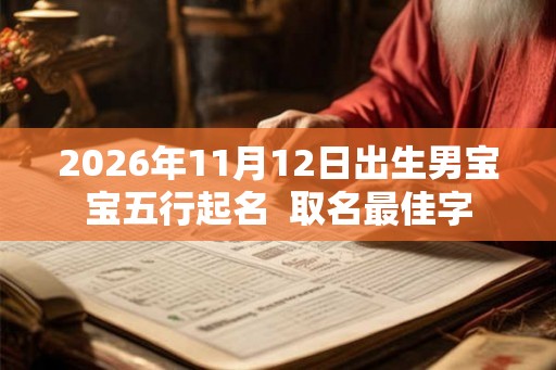 2026年11月12日出生男宝宝五行起名  取名最佳字