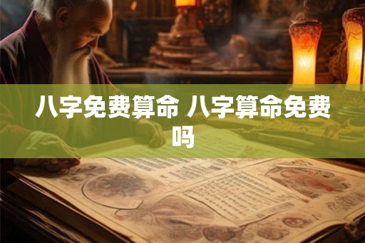 八字免费算命 八字算命免费吗 八字免费算命 八字算命免费吗