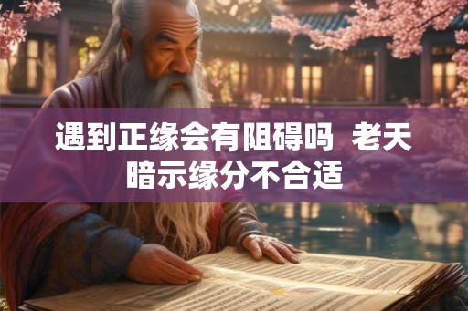 遇到正缘会有阻碍吗  老天暗示缘分不合适