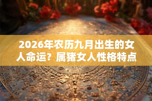 2026年农历九月出生的女人命运？属猪女人性格特点？