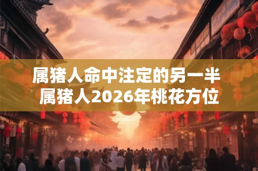 属猪人命中注定的另一半 属猪人2026年桃花方位 属猪人命中注定的另一半 属猪人2026年桃花方位