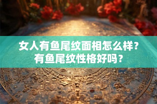 女人有鱼尾纹面相怎么样？有鱼尾纹性格好吗？