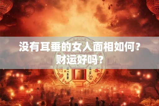 没有耳垂的女人面相如何？财运好吗？