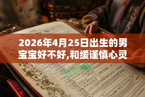 2026年4月25日出生的男宝宝好不好,和缓谨慎心灵手巧
