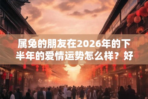 属兔的朋友在2026年的下半年的爱情运势怎么样？好不好？