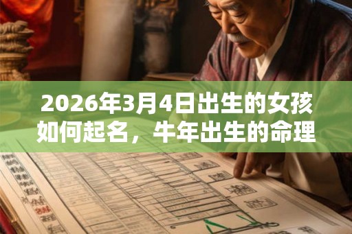 2026年3月4日出生的女孩如何起名，牛年出生的命理好吗？