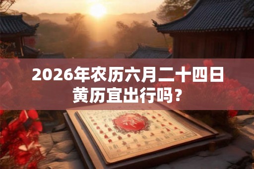 2026年农历六月二十四日黄历宜出行吗？