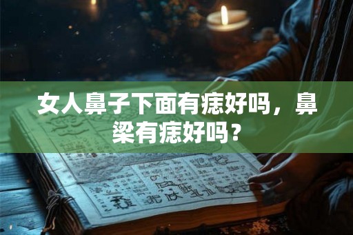 女人鼻子下面有痣好吗,鼻梁有痣好吗? 女人鼻子下面有痣好吗,鼻梁有痣好吗?