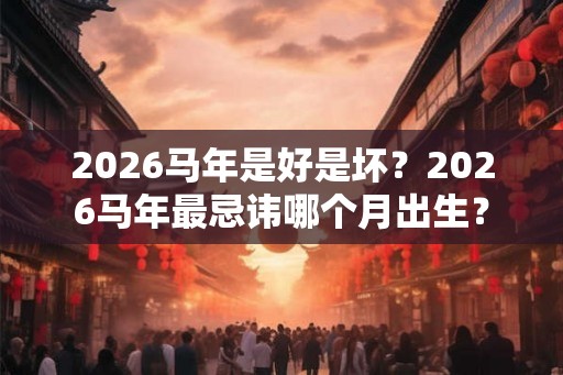 2026马年是好是坏？2026马年最忌讳哪个月出生？