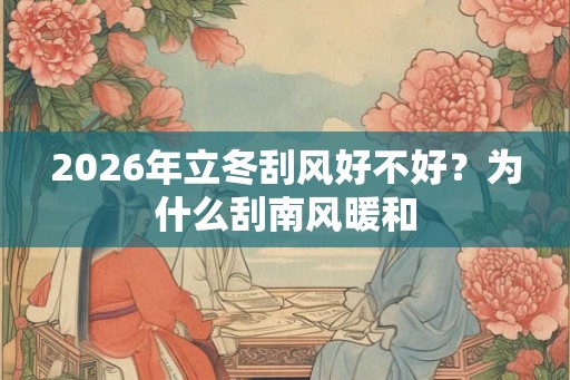 2026年立冬刮风好不好？为什么刮南风暖和