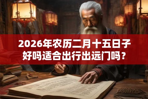 2026年农历二月十五日子好吗适合出行出远门吗？