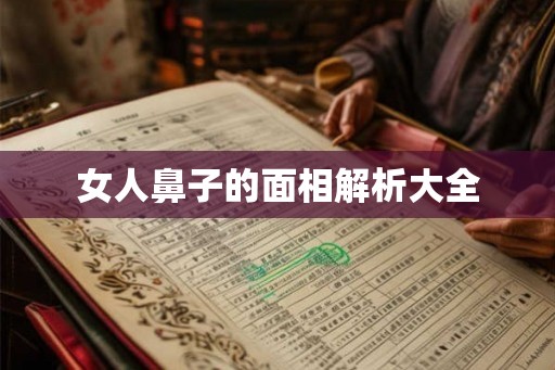 女人鼻子的面相解析大全
