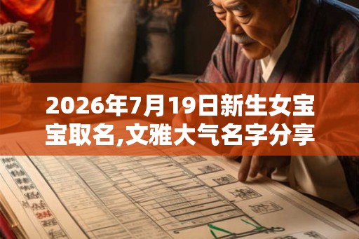 2026年7月19日新生女宝宝取名,文雅大气名字分享 2026年7月19日新生女宝宝取名,文雅大气名字分享