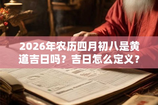 2026年农历四月初八是黄道吉日吗？吉日怎么定义？