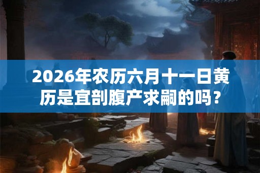 2026年农历六月十一日黄历是宜剖腹产求嗣的吗？