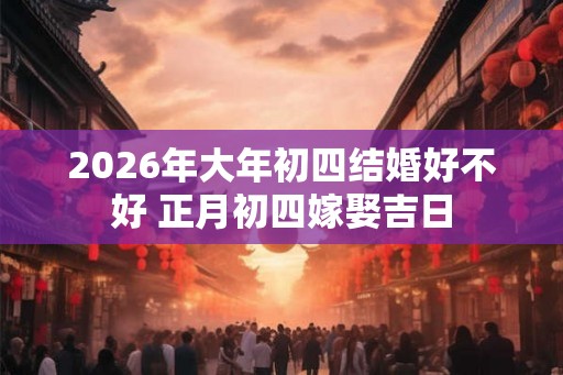 2026年大年初四结婚好不好 正月初四嫁娶吉日