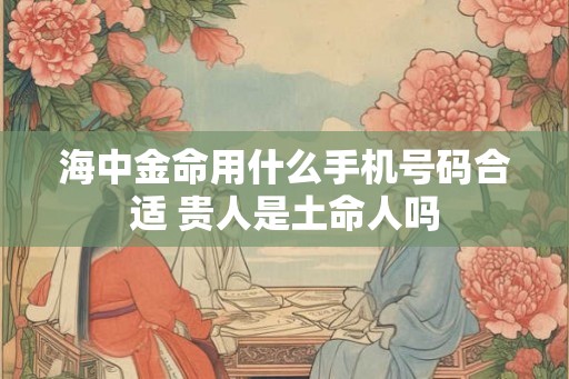 海中金命用什么手机号码合适 贵人是土命人吗