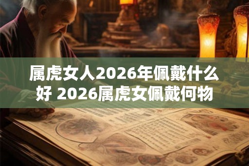 属虎女人2026年佩戴什么好 2026属虎女佩戴何物