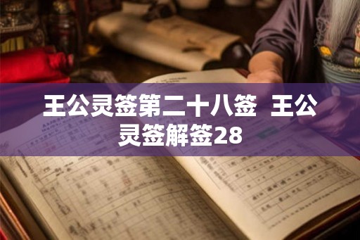 王公灵签第二十八签  王公灵签解签28