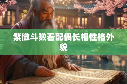 紫微斗数看配偶长相性格外貌