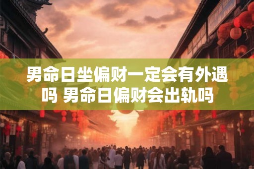 男命日坐偏财一定会有外遇吗 男命日偏财会出轨吗