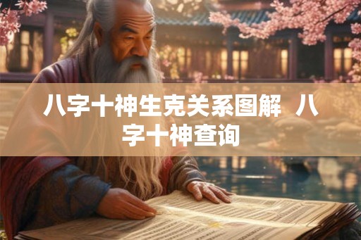 八字十神生克关系图解  八字十神查询