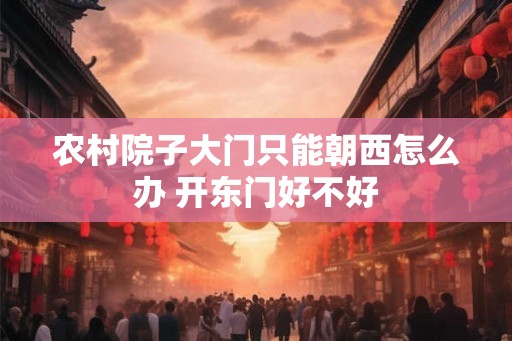 农村院子大门只能朝西怎么办 开东门好不好