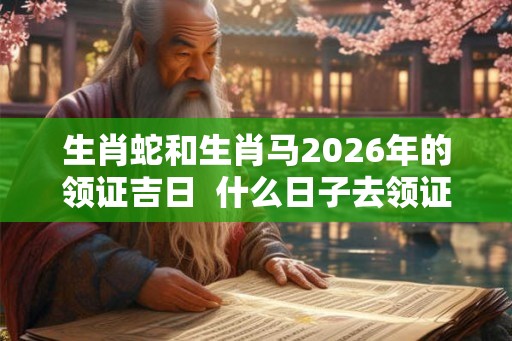 生肖蛇和生肖马2026年的领证吉日  什么日子去领证