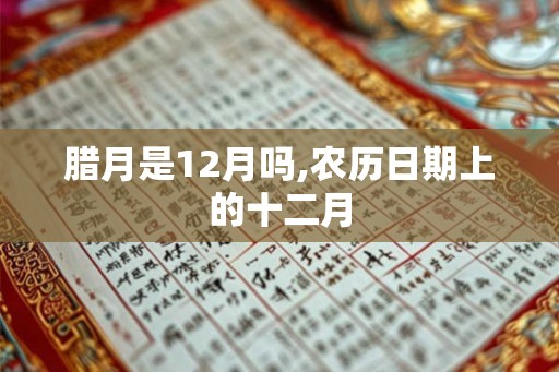 腊月是12月吗,农历日期上的十二月