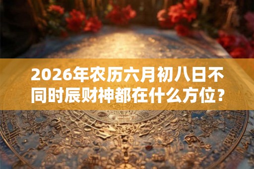 2026年农历六月初八日不同时辰财神都在什么方位？