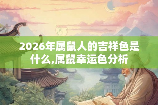 2026年属鼠人的吉祥色是什么,属鼠幸运色分析 2026年属鼠人的吉祥色是什么,属鼠幸运色分析