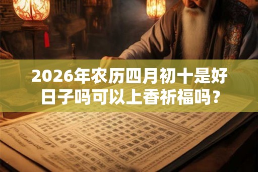 2026年农历四月初十是好日子吗可以上香祈福吗？